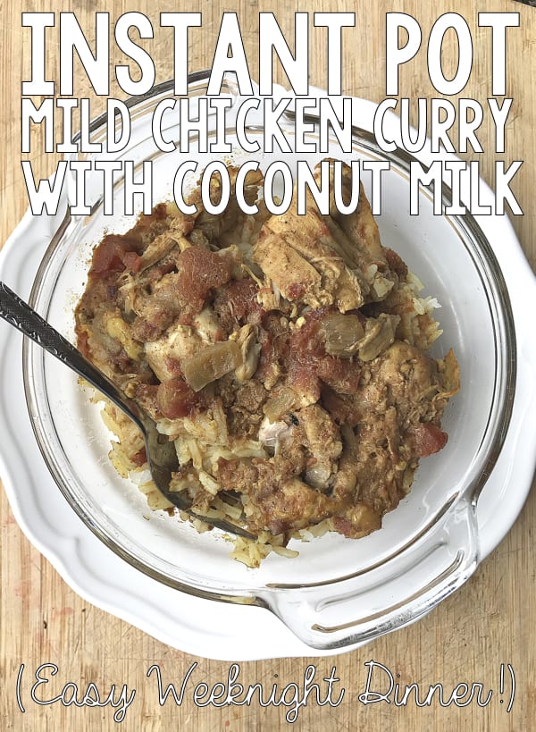 *BEST EVER* Mild Chicken Curry in the Instant Pot!