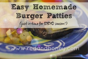 Easy Homemade Burger Patties