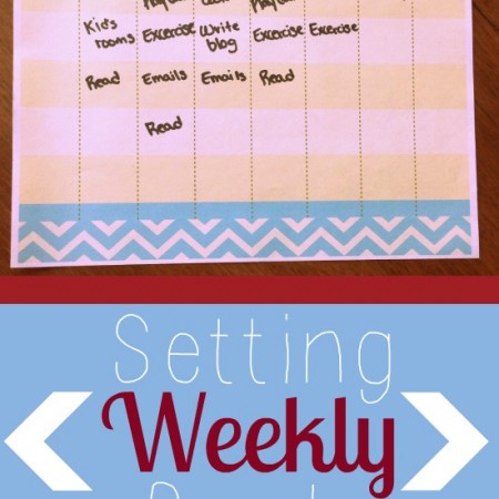 Setting Weekly Goals