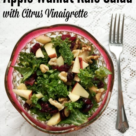 Apple Walnut Kale Salad