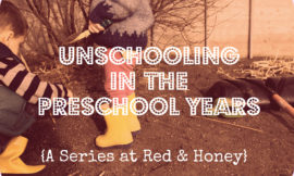 unschooling preschool years