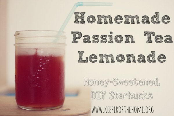 This DIY Passion Tea Lemonade is free of ambiguous "natural flavors" and sweetened entirely with natural sweeteners! Have your favorite summer drink without the guilt!