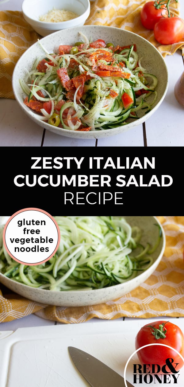 Zesty Italian Cucumber Salad Recipe with Tomatoes and Parmesan