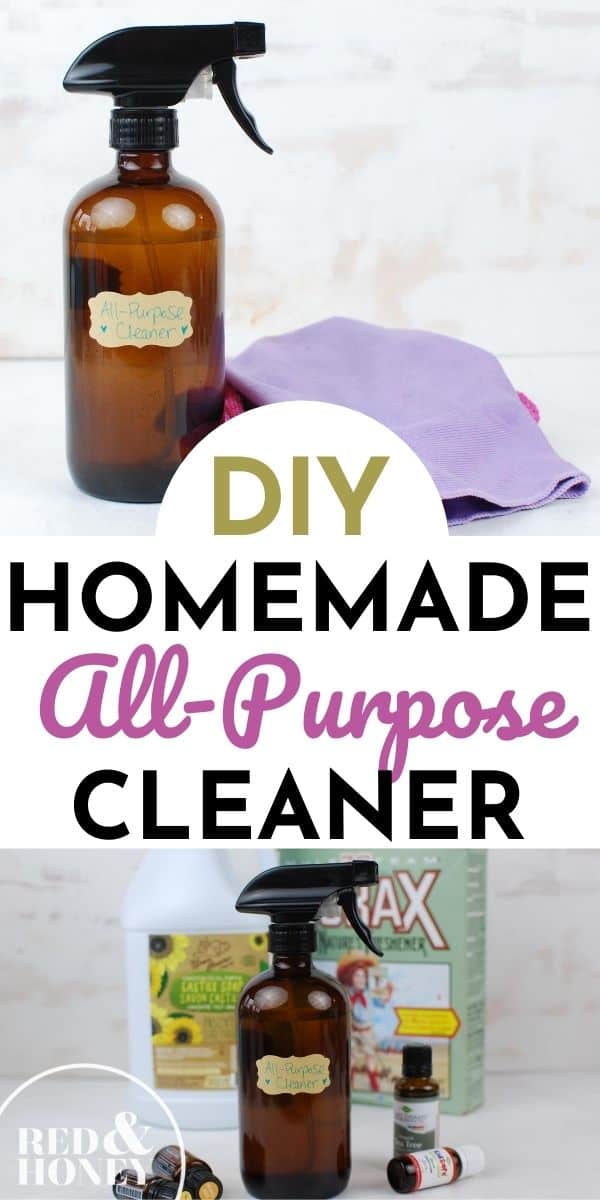 Homemade All-Purpose Cleaner - Red and Honey