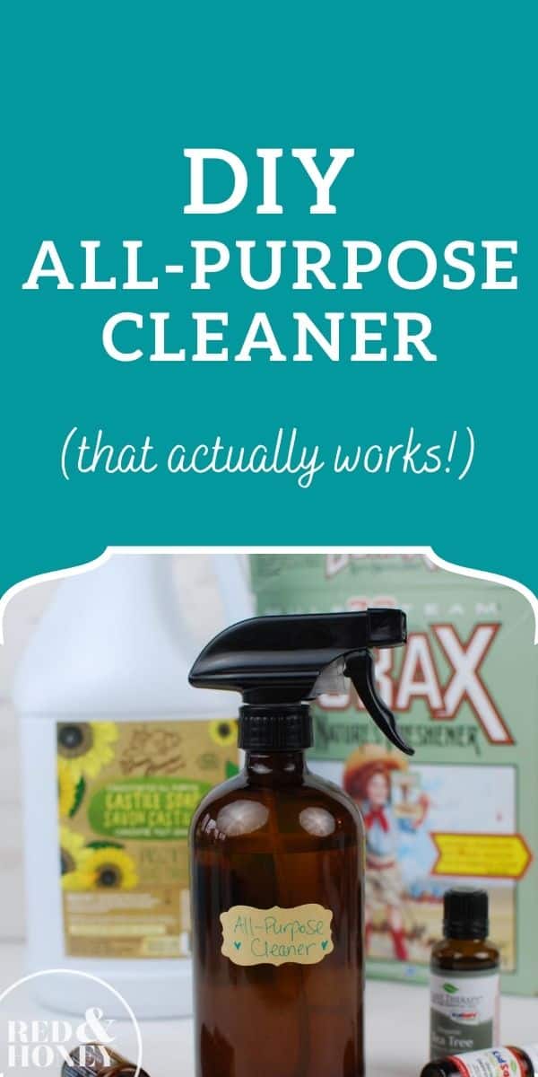 Homemade All-Purpose Cleaner - Red and Honey