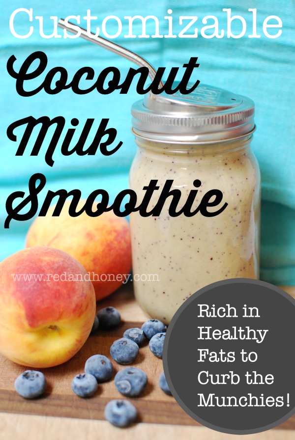 This easy recipe for a Coconut Milk Smoothie is the perfect way to get more healthy fats into your diet. It's rich and delish!