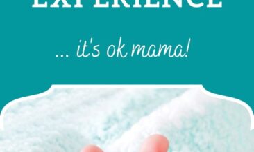 Pinterest pin; image is of tiny baby feet sticking out of a blanket. Text overlay says, "Grace for Your Disappointing Birth Experience: it's OK mama!"