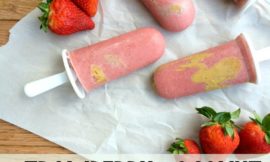 Strawberry Coconut Chia Popsicles