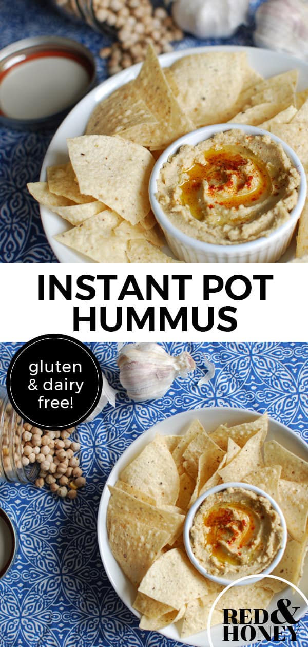 Instant Pot Hummus (Gluten-Free, Dairy-Free) - Red and Honey