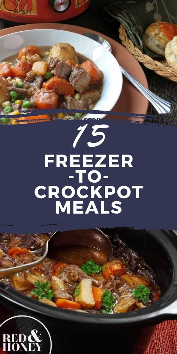 15 FreezertoCrockpot Meals (GlutenFree) Red and Honey