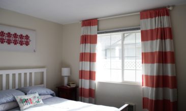 No-sew DIY light blocking curtains for better quality sleep.