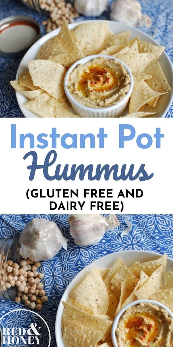 Instant Pot Hummus (GlutenFree, DairyFree) Red and Honey