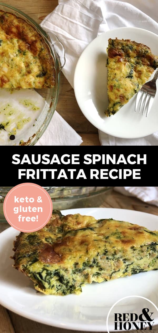 Sausage Spinach Frittata (Keto, Gluten-Free, Easily-Adaptable)