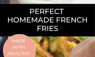 collage for Pinterest with images of homemade french fries with text overlay