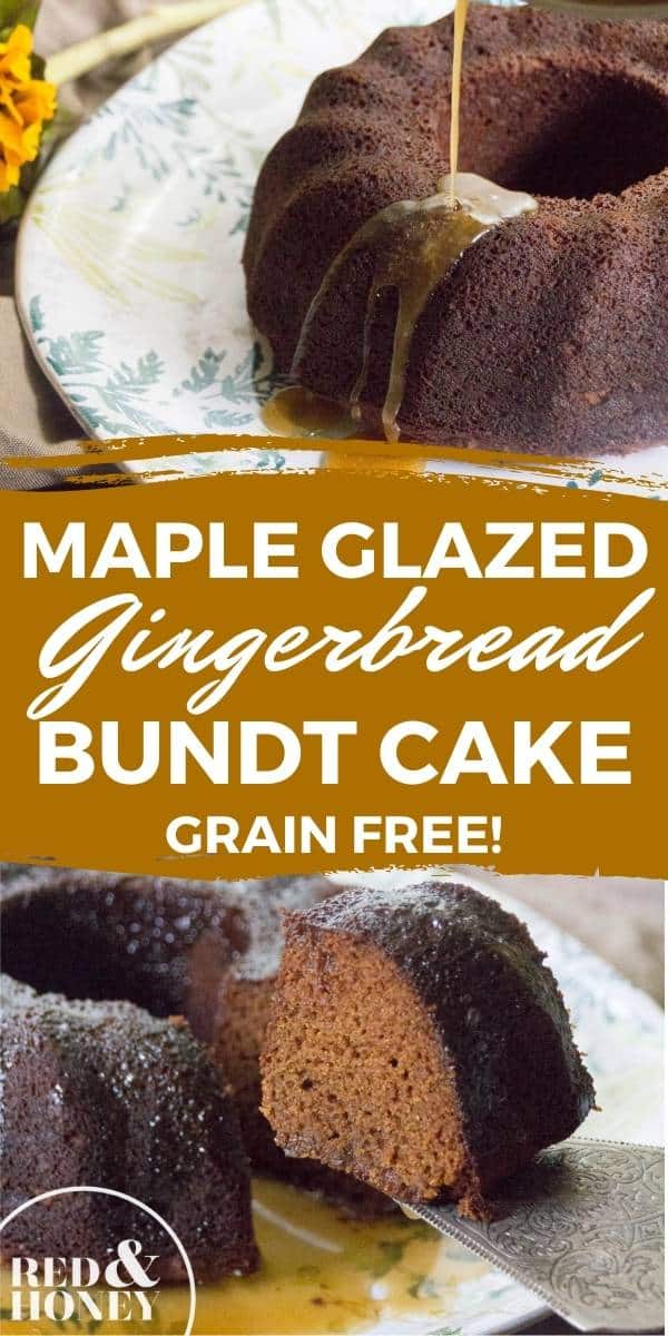 Gluten-Free Gingerbread Cake Recipe with Maple Glaze (Paleo)